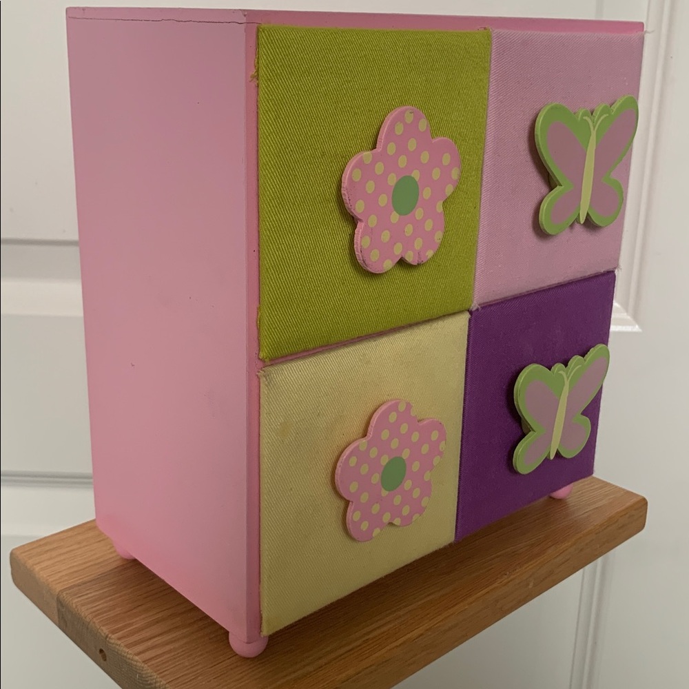 Colorful Butterfly and Flower Storage Box - Picture 3 of 9